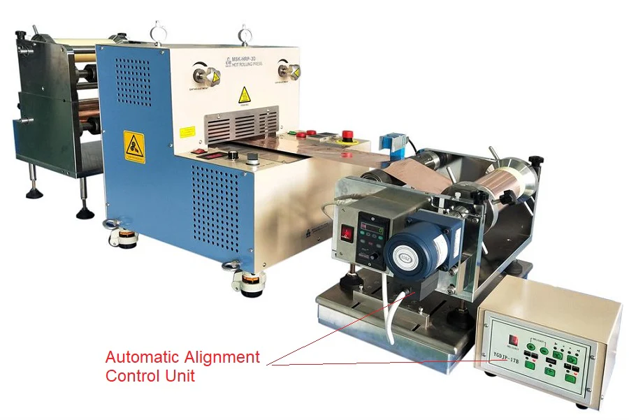 Roll to Roll Heating Calender (8" W) up to 110C for Multi-layer Laminating - HRP-03RRL - Image 4