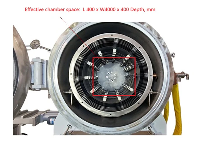 1600°C Cold Wall High Vacuum Chamber Furnace (400×400×400 mm) -  HVF-1600X-64 - Image 2
