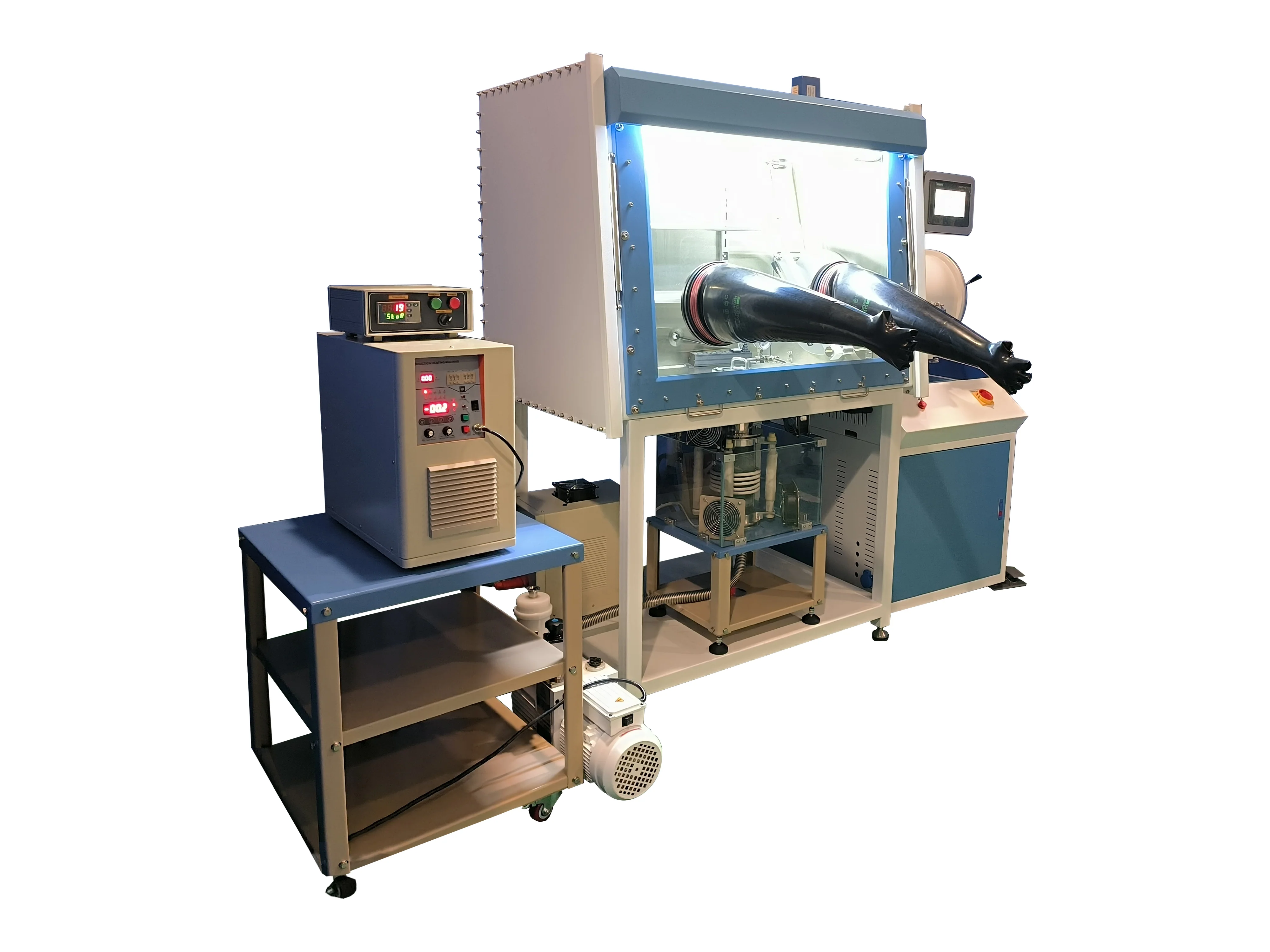 2000ºC Max. Induction Melting System in Glove Box with O2 & H2O < 1 ppm - IMCS-1700GB - Image 3