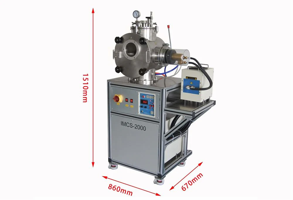 Economic Vacuum Melt Wire Spinning System with 15KW Induction Heating - VTC-W15 - Image 2
