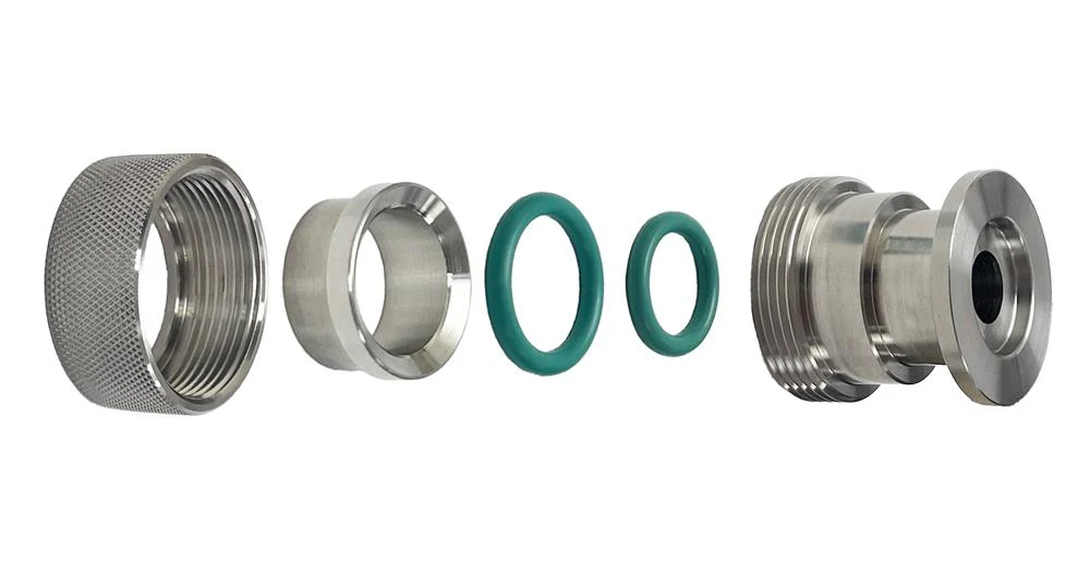 Single-side Quick Flange with KF16 Adapter for 8mm to 45mm O.D. Tube - Image 2