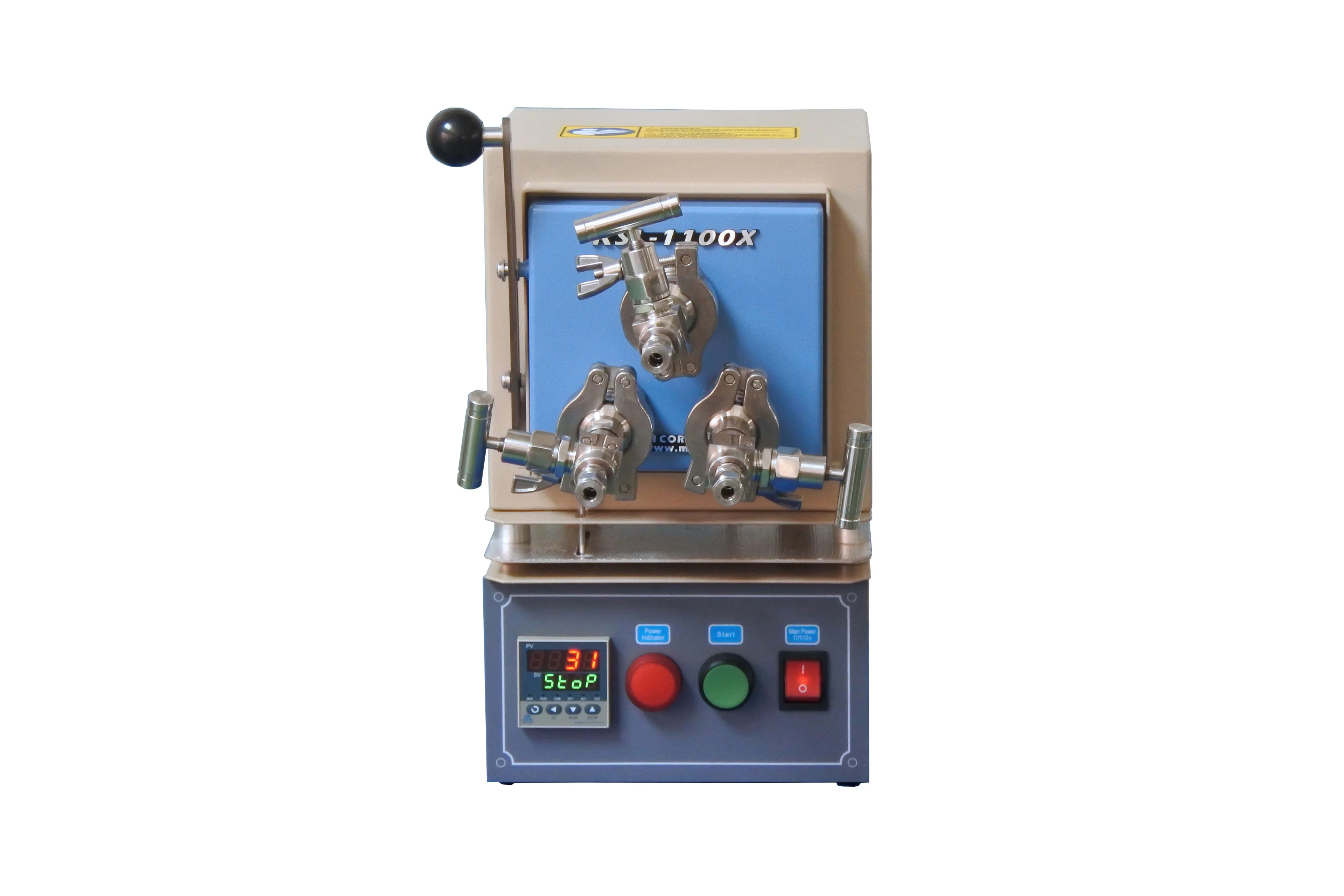 1000°C Compact Hybrid Furnace with Three Tubes & Flange ( 20ODx16IDx200L mm) - KSL-1100X-S3 - Image 2