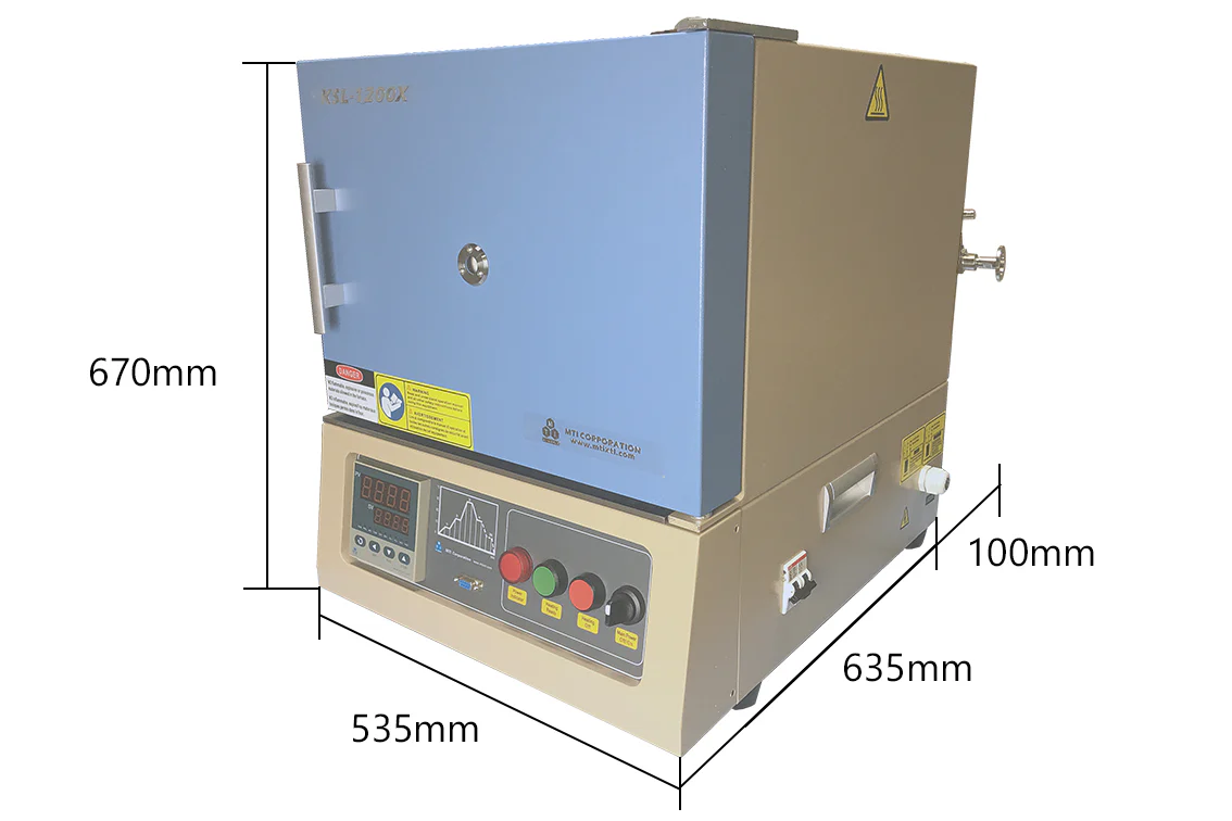 1200C Hybrid Furnace (12x8x5", 7.2L), Dual 2 Tube / Muffle 3-In-1 - KSL-1200X-H-UL - Image 3