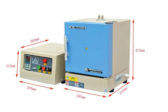 1200C Small Box Furnace (6"x6"x7", 4.2 liter) with Separated Programmable Controller - KSL-1200X-J-F - Image 2