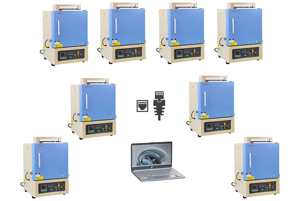 1200°C Muffle Furnace with Motorized Door (30x30x30 cm, 27 L) - KSL-1200X-M-AD - Image 4