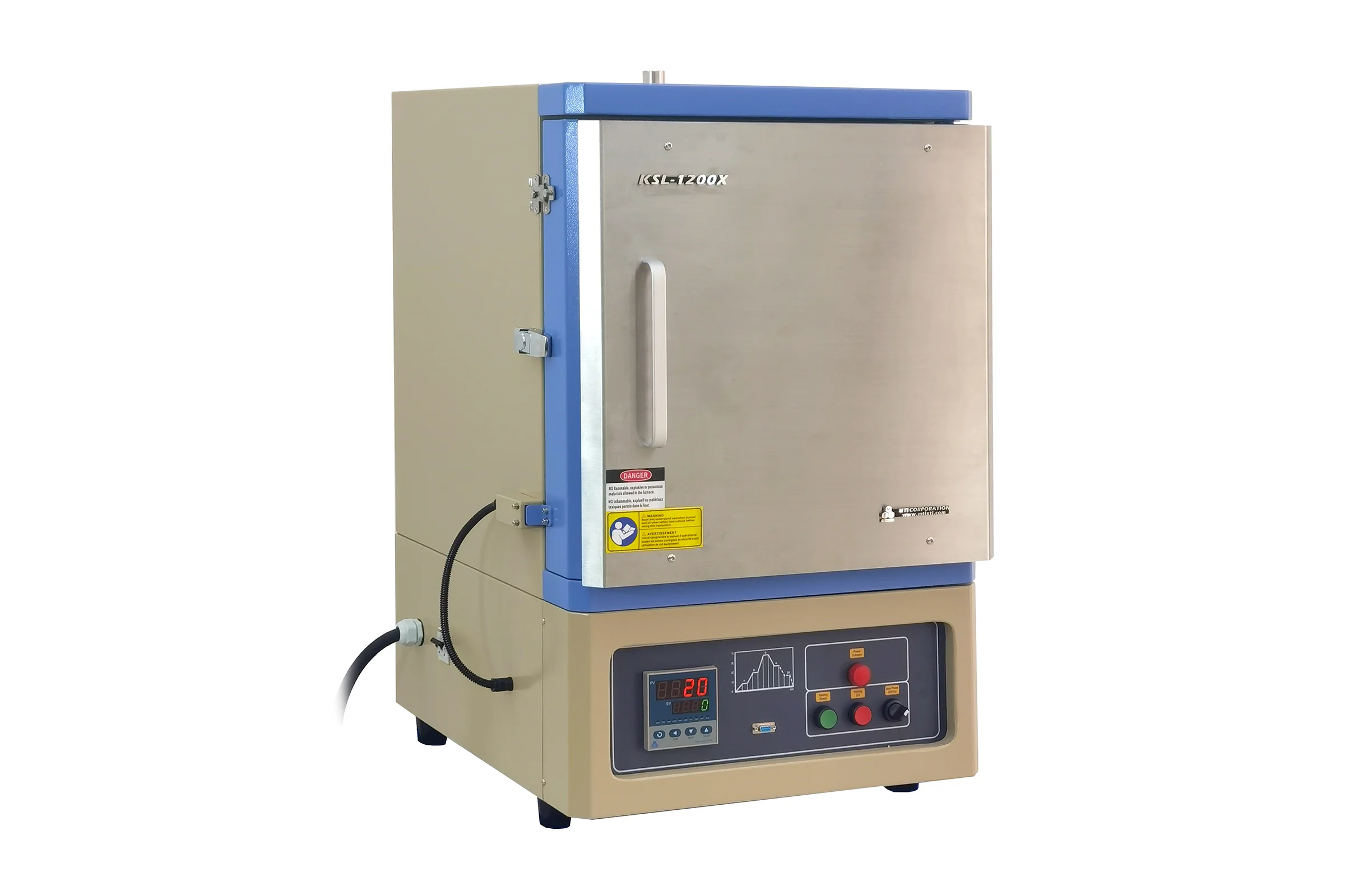 5-Side Heating Muffle Furnace (300x300x300mm, 27L, 1200 max) KSL-1200X-M5 - Image 2