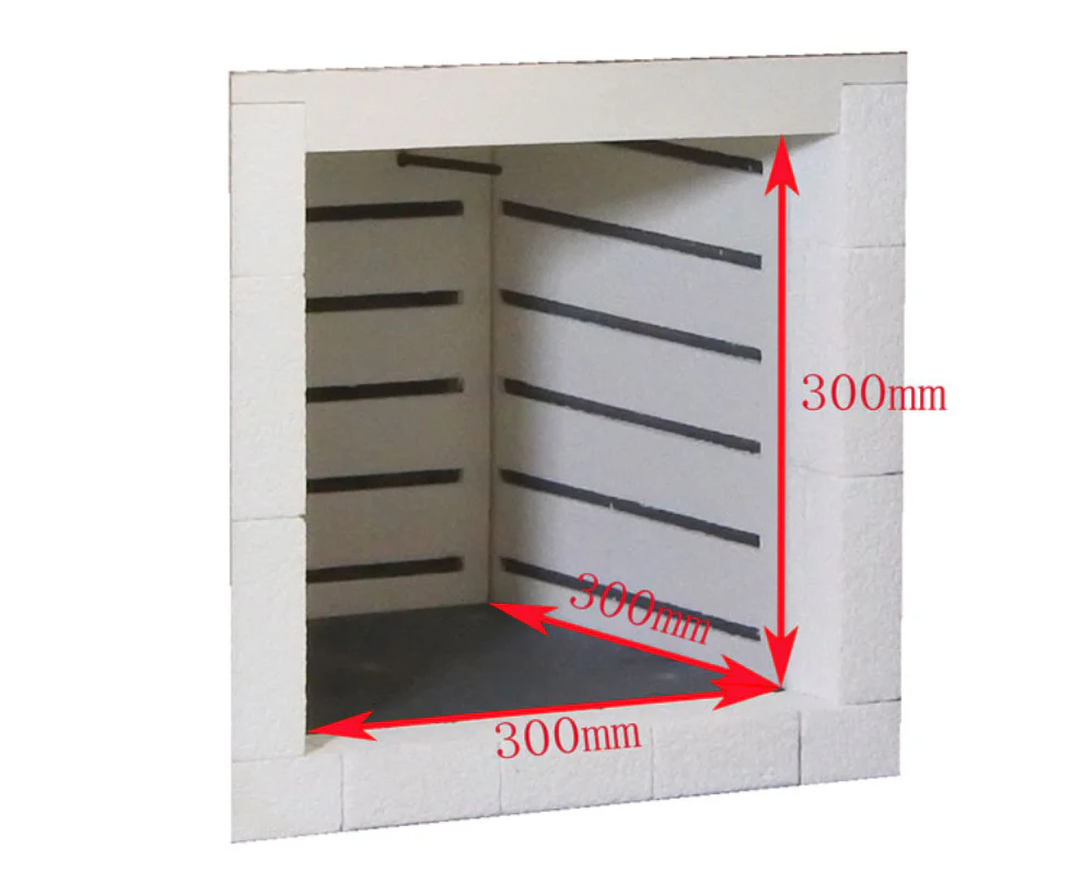 5-Side Heating Muffle Furnace (300x300x300mm, 27L, 1200 max) KSL-1200X-M5 - Image 6