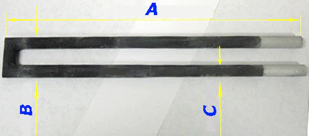 1400°C SiC Heating Element for KSL-1400A4 muffle Furnace - KSL-1400A4-HEL