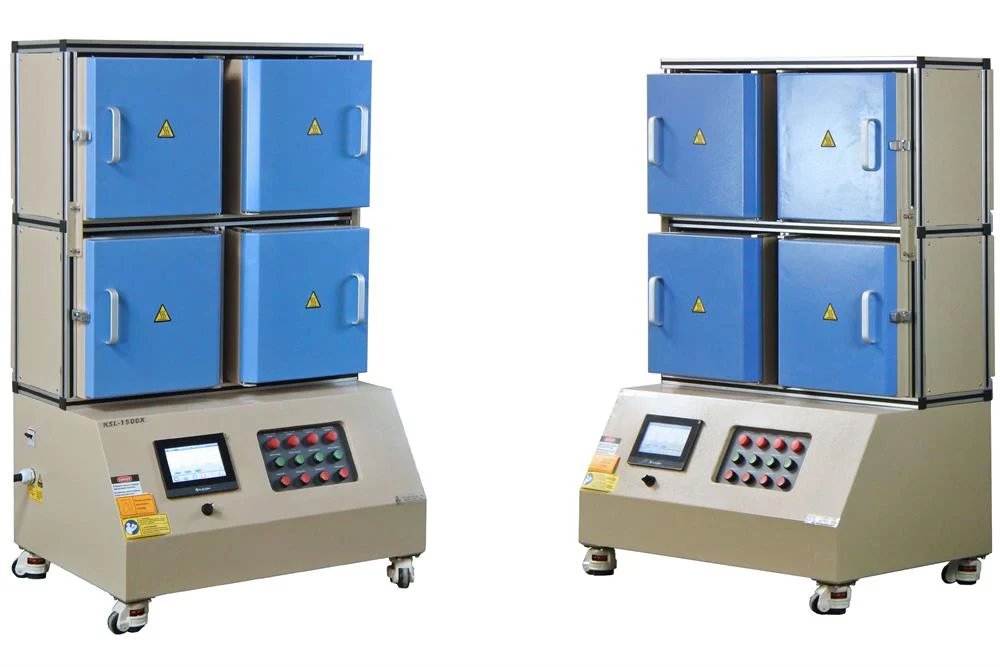 1500 ℃ Max Hi-Throughput 4 Channel Box Furnace(120*120*120mm) KSL-1500X-MGI-4 - Image 3