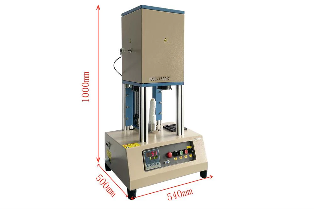 1700 Compact Bottom Loading Furnace ( L4 x W4 x H6") For Fast Heating / Cooling - KSL-1700X-B-S - Image 4