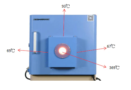 1700C Bench-Top Muffle Furnace (6"x6"x6", 3.6L) with Observation Window - KSL-1700X-W - Image 4