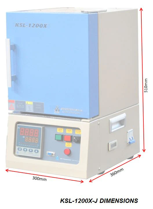1200°C Hybrid Muffle (6" x 6" x 7") and Tube Furnace (2" or 4" OD) - KSL1200XJH - Image 5