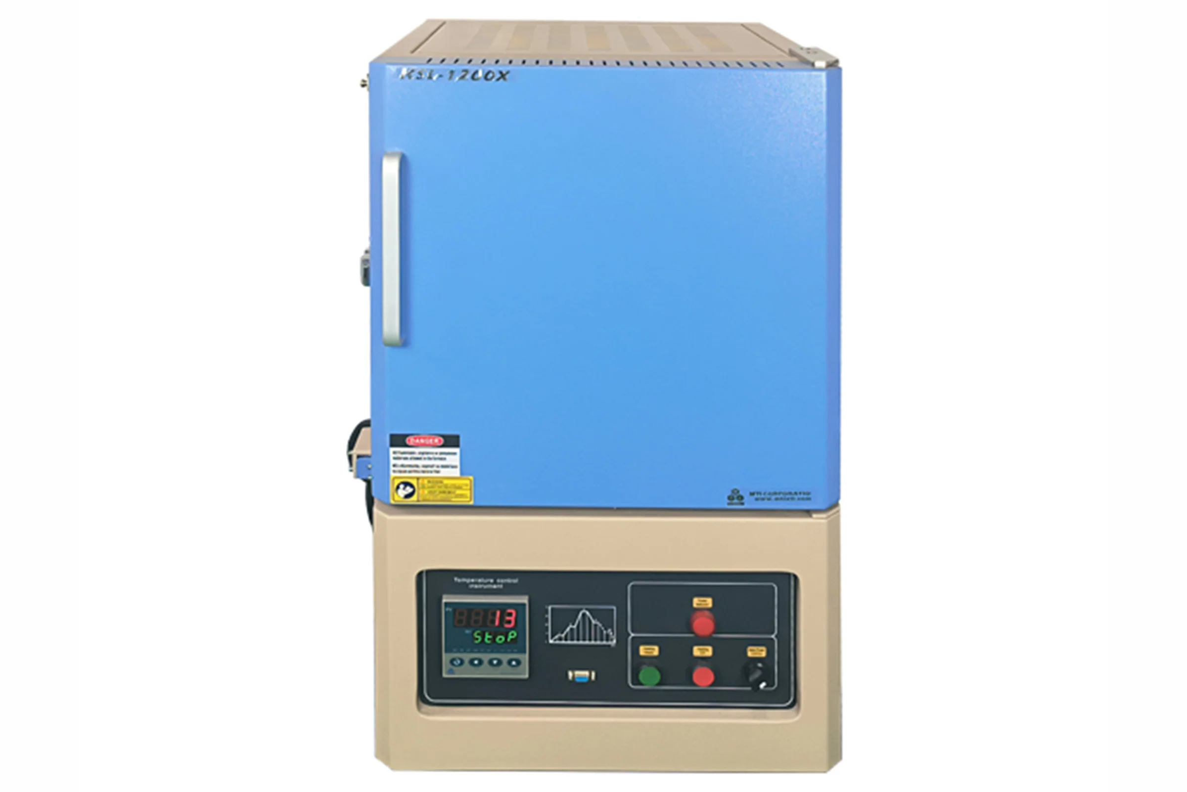 1200 °C Muffle Furnace (10" x 12" x 10", 19L) w/ Programmable Controller - KSL1200XN - Image 2