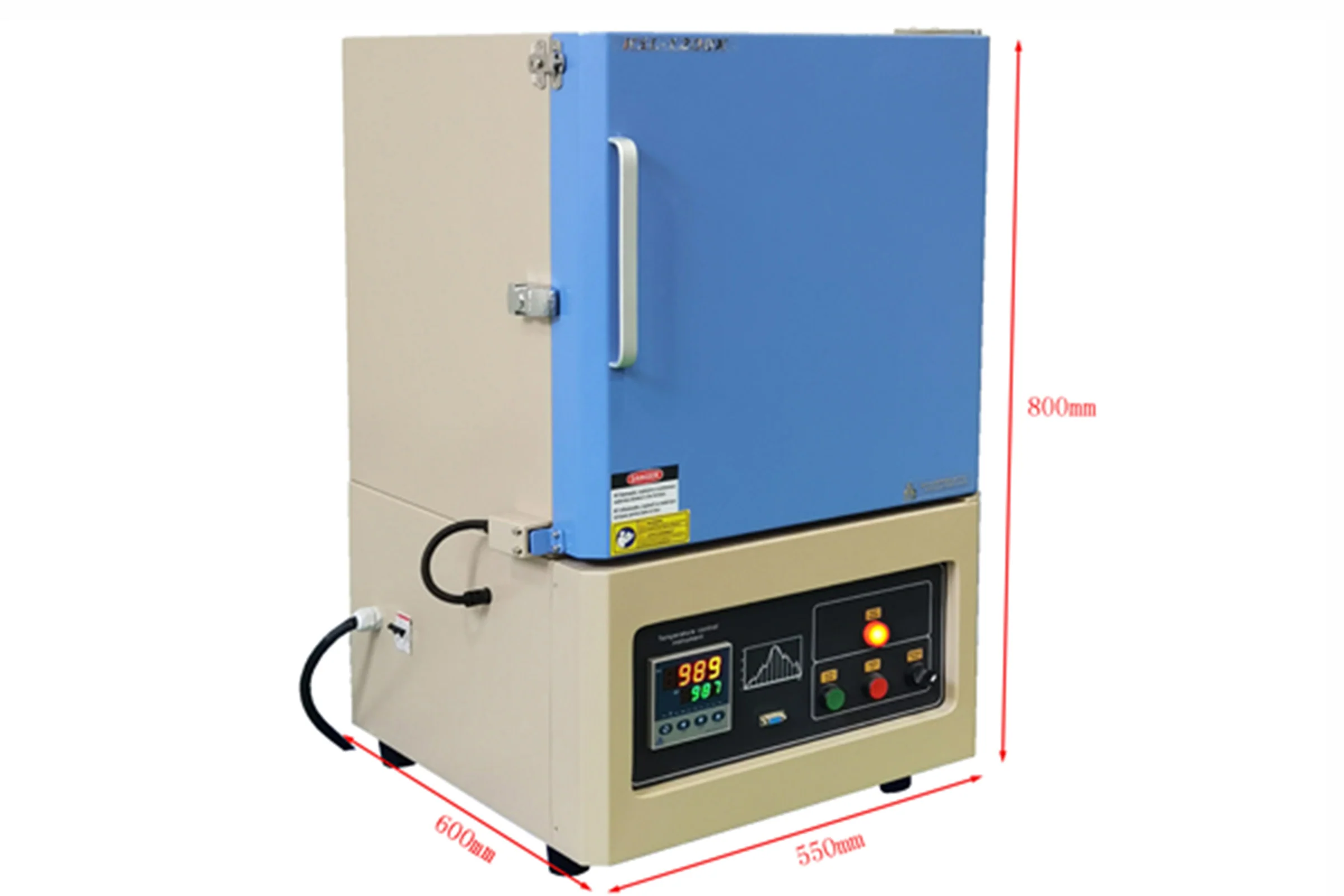 1200 °C Muffle Furnace (10" x 12" x 10", 19L) w/ Programmable Controller - KSL1200XN - Image 3