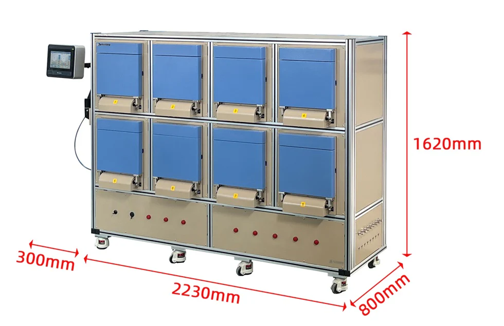 1700℃ Max. 8 Chamber Furnace with Automatic Doors For Autonomous Operation    KSL-1700X-MGI-8-AD - Image 2