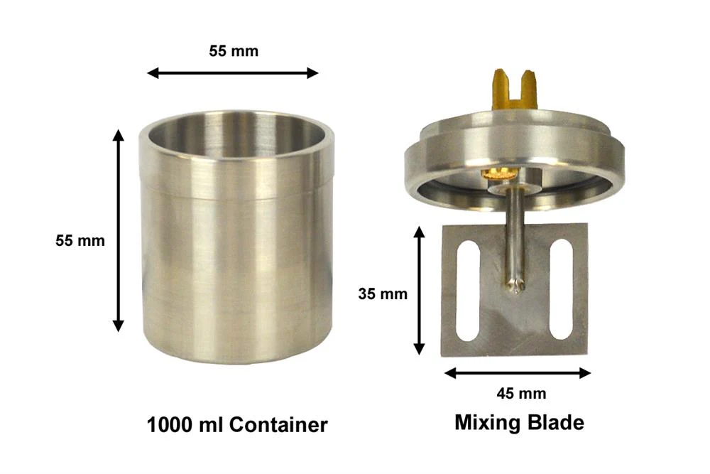 100ml Stainless Steel Mixing Container for Desk-Top Variable Speed Vacuum Mixer SFM7 - MC-A1 - Image 2