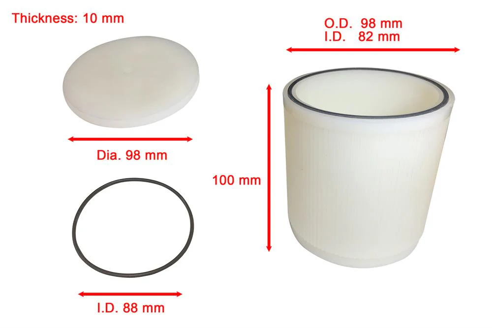 Nylon jar of SFM1 milling machine (500ml ) - MJ-1-500NL - Image 2