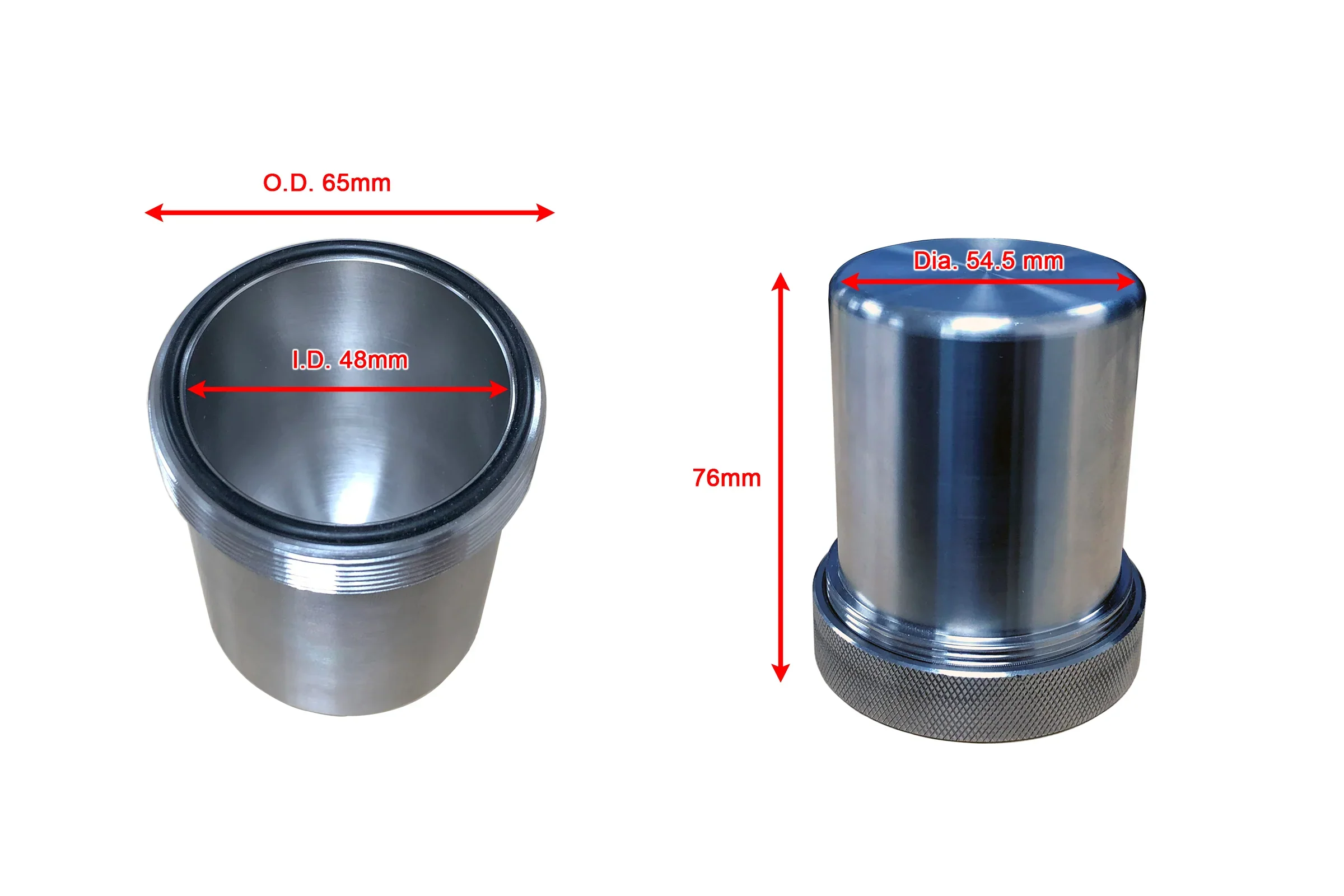 Stainless Steel Jar of SFM3 milling machine (80ml) - MJ3S80 - Image 2