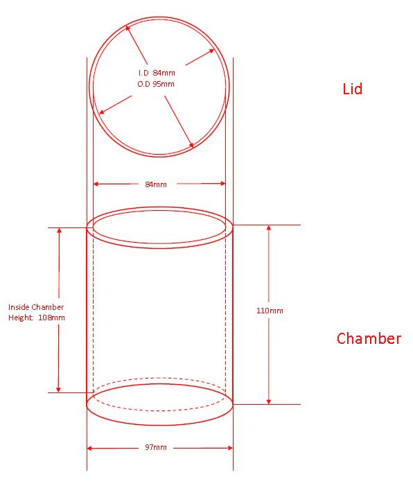 Stainless steel jar of SFM1/SFM-15 milling machine (500ml) - MJ-500SS - Image 2