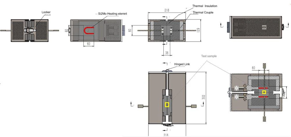 1350°C Mini Split Furnace with Programmable Controller for Hi-Temperature Tensile Machine - MSF-1350-60 - Image 2
