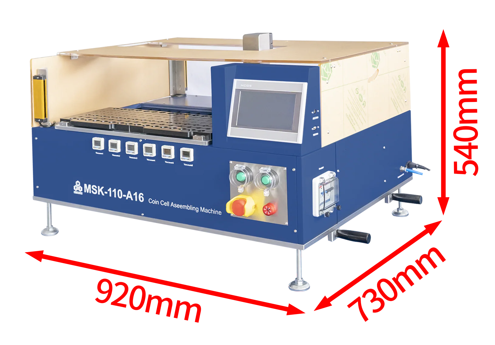 16 Channels Automatic Assembling Machine for All Types of Coin Cells - MSK-110-A16 - Image 5