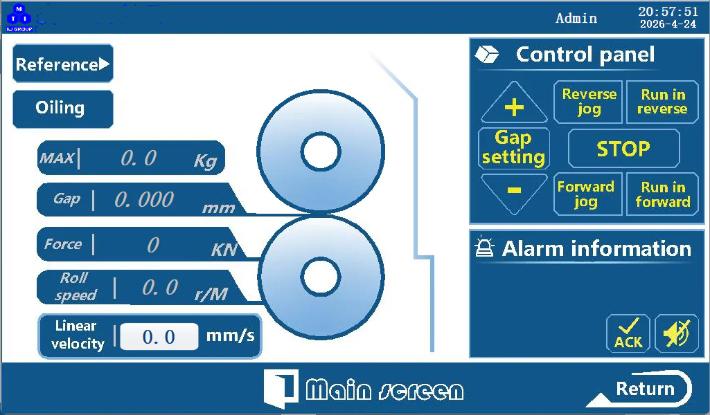 Heavy Duty Rolling Press w/ Automatic Control of Prolling Speed and Gap and Pressing Force Display up to 10 T  - MSK-ARP-10T - Image 4