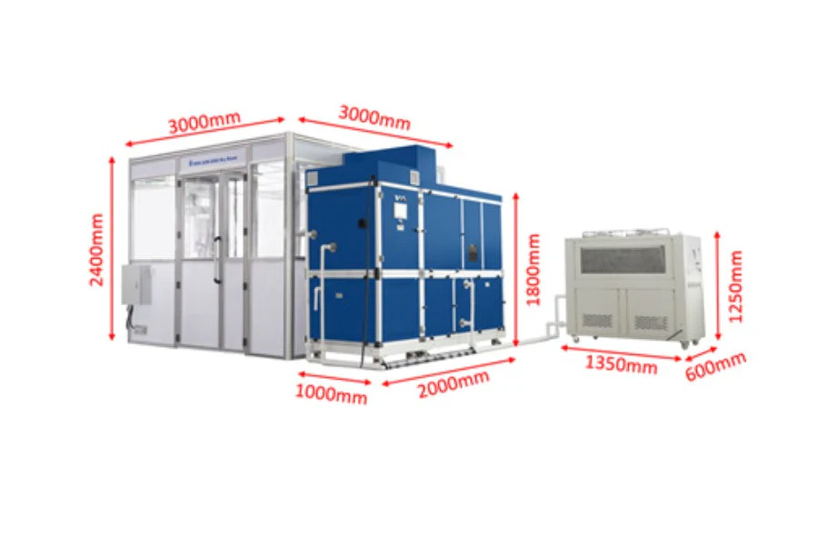 Movable Small Dry Room (100 SF/ 200SF) With Dehumidifier and Water Chiller For -40ºC DP - MSK-ADR-EP40S-LD - Image 7