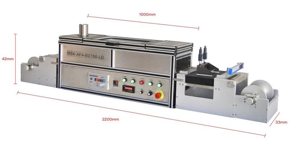 Lab Scale Roll-to-Roll Flat Tape Casting System (Max. 6" Width) w/ Drying Heater - MSK-AFA-EC150 - Image 4