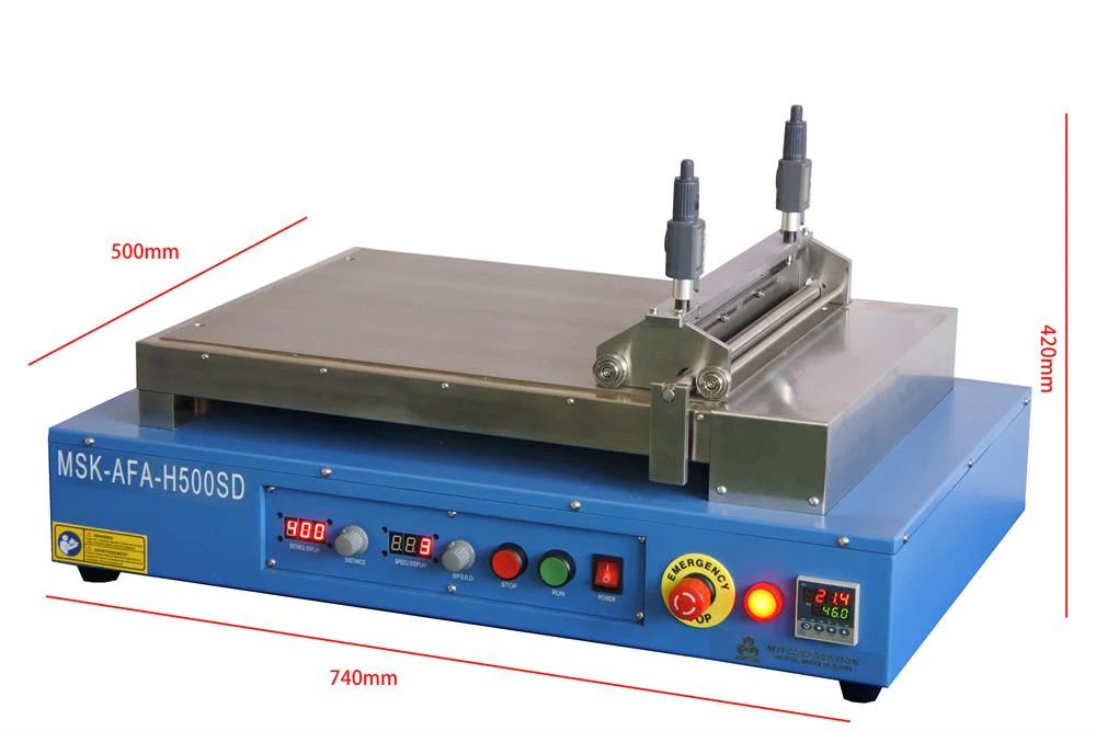 300mm Width Slot-die Coater w/ SS316 Heating Vacuum Chuck (150°C, 500 L x 400mm W) - MSK-AFA-H500SD - Image 3