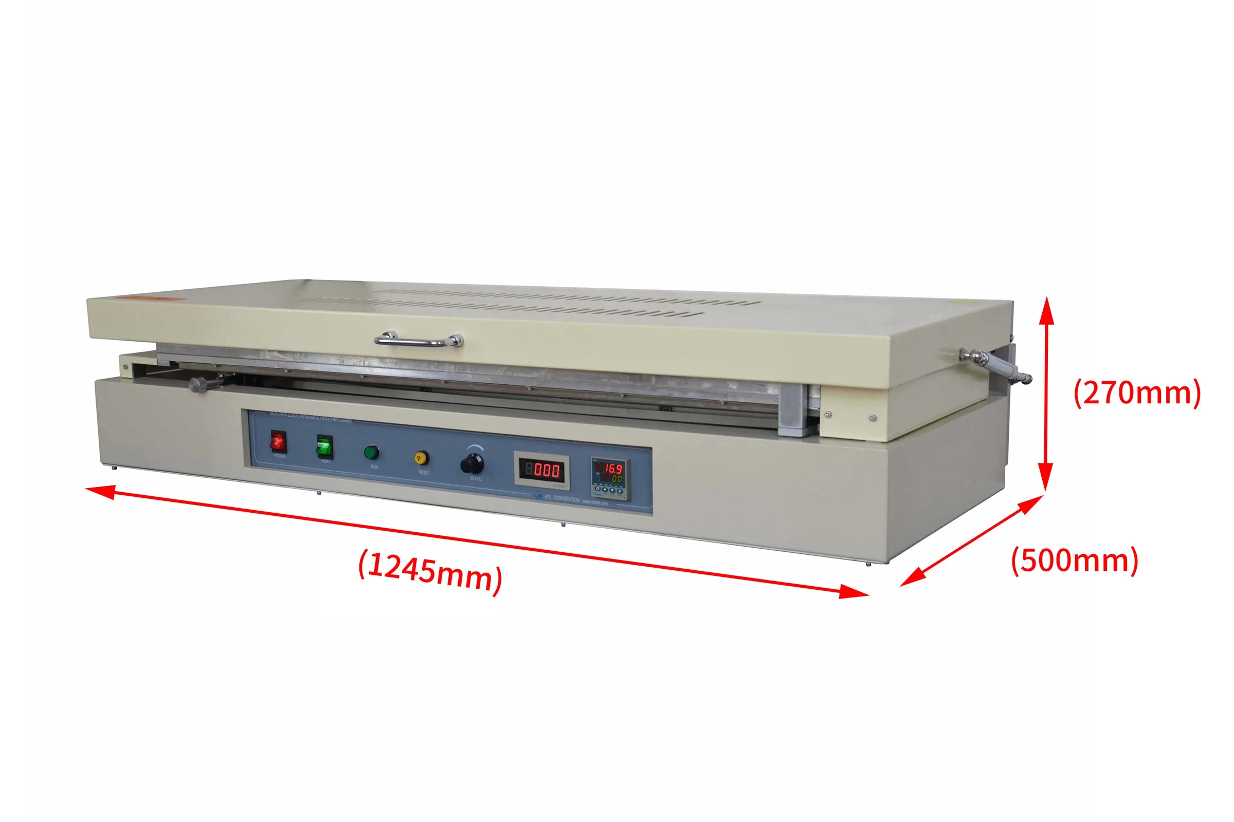 350 mm Width Tape Casting Sheet Coater (14Wx40L) w/ 120°C Vac. Bed & Doctor Blade-MSK-AFA-L1000 - Image 5