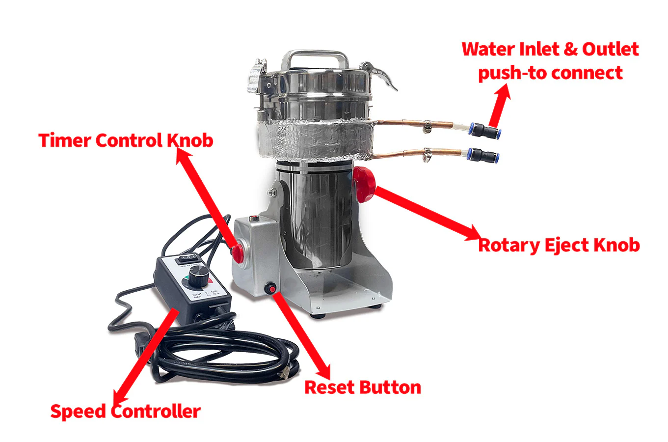Dry Mixing Mixer & Dispenser with Water Cooling & Adjustable Speed  Up to 25K RPM  -MSK-FS-152-WC - Image 3
