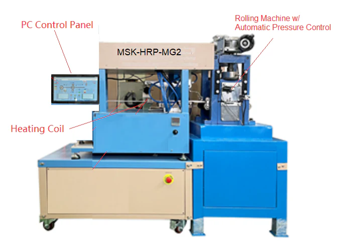 Automatic Hot Rolling Machine (Single Sample) for Research of Alloy Deformation - MSK-HRP-MG3 - Image 2