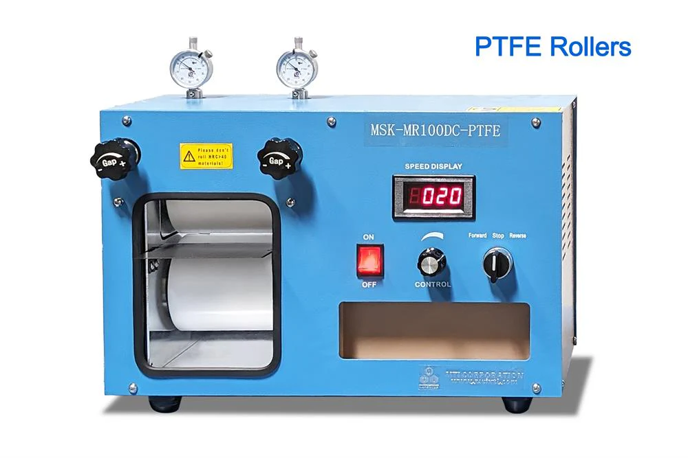 4" Width Electric Cold Roller Press with Optional Ceramic and PTFE Rollers-MSK-HRP-MR100DC - Image 3