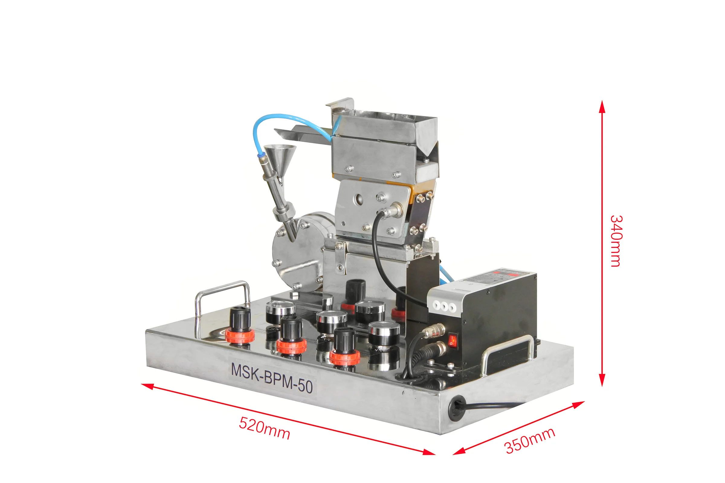 Jet Mill (50 - 500 g/ hr) in Glovebox w/ Purification System - MSK-JB-500-LD - Image 5