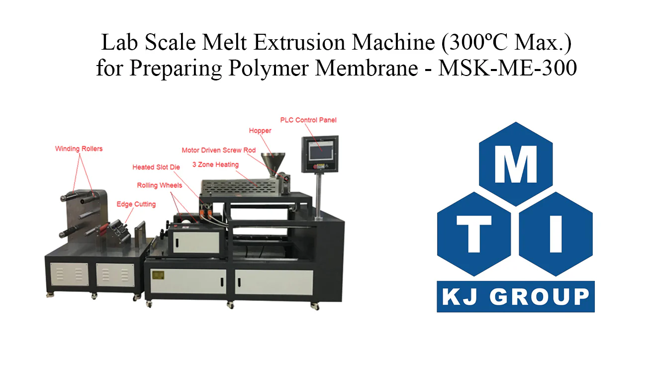 Lab Scale Roll to Roll Melt Extrusion Machine (300°C Max.) for Preparing Polymer Membrane - MSK-ME-300 - Image 4