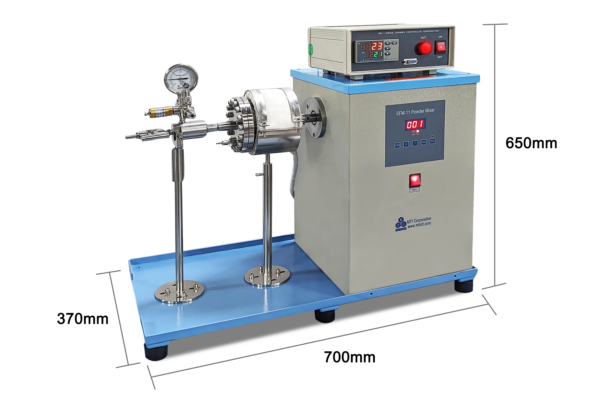 500°C & 3 Bar Max. Rotary Ball Milling (500ml) with Gas Flow Function - MSK-SFM-11-H500 - Image 2