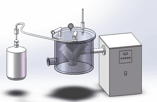 Bench-top V-Shape Ball Mill w/ Optional SS Tank 50, 250 , 2500ml (Ar Gas Compatible) - MSK-SFM-11-LD - Image 3