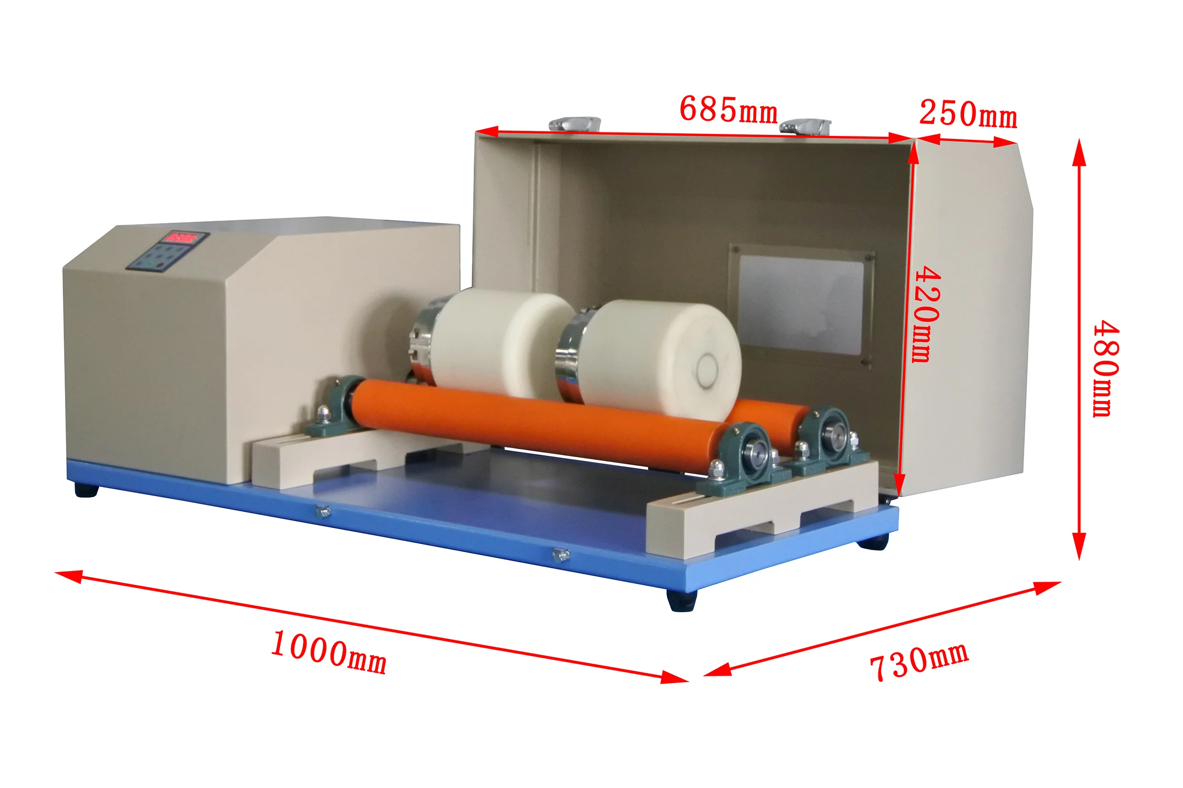 Benchtop Lab Roller Mill with Optional 1 or 2 Airtight 2L Milling Jars - MSK-SFM-14 - Image 4