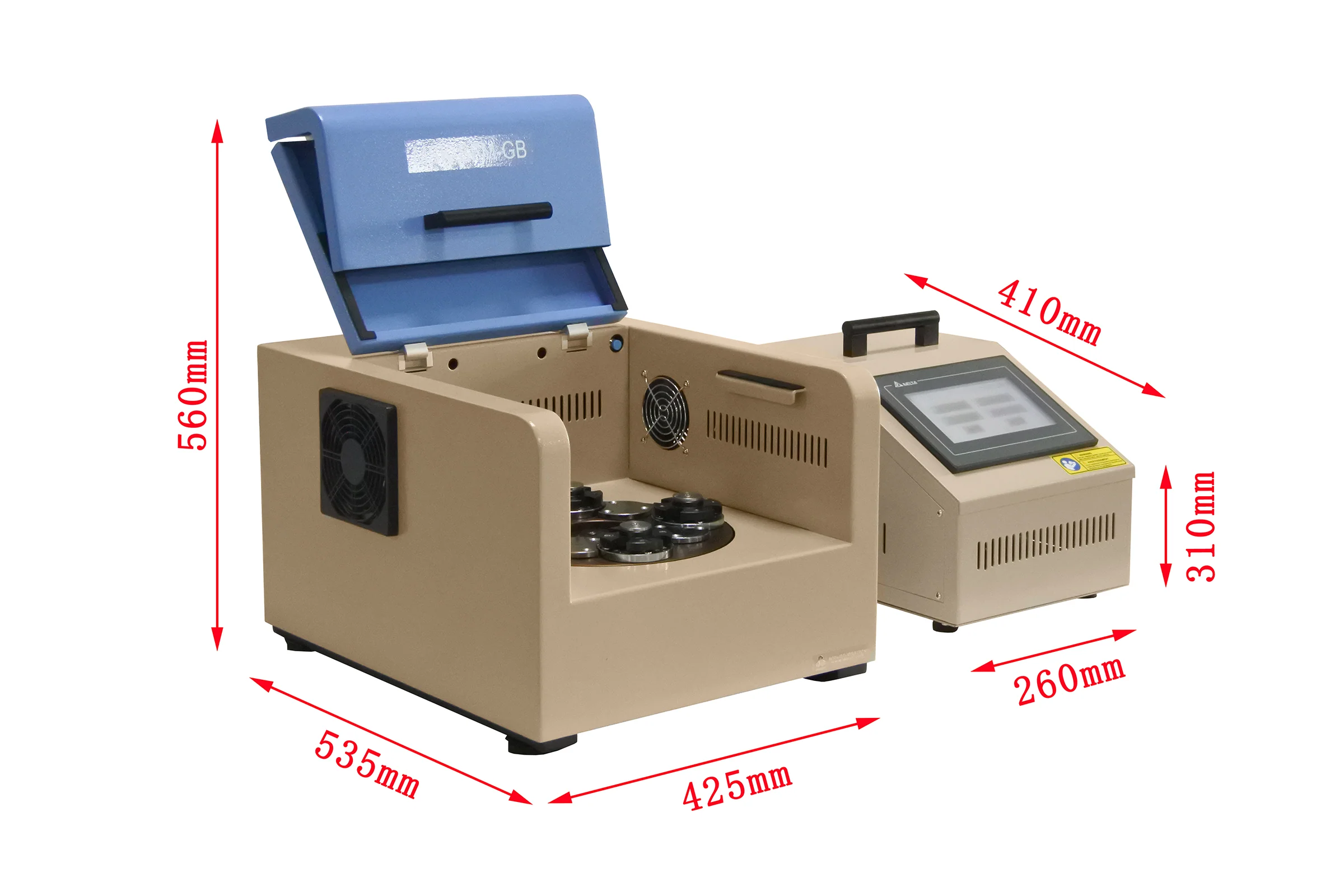 Programmable Planetary Ball Mill w/ Control Unit (4x100ml jar , Ar Gas Compatible) - MSKSFMGB - Image 3