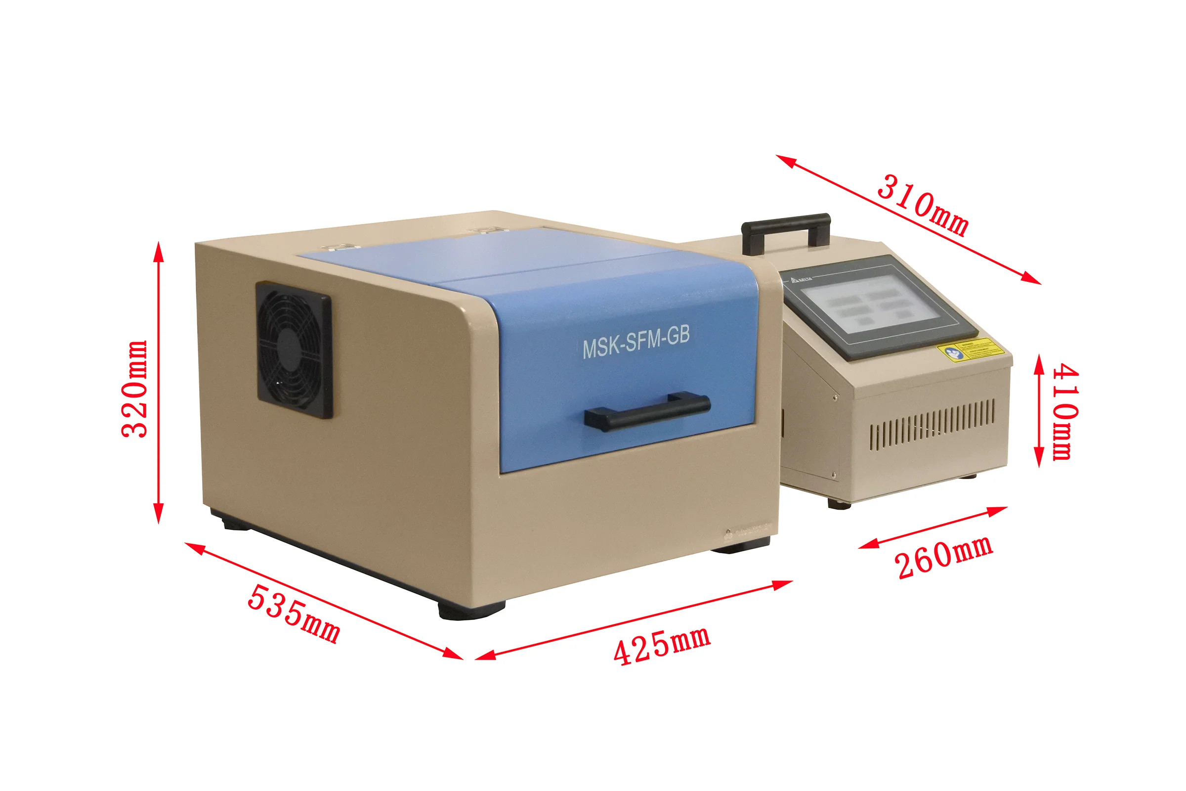 Programmable Planetary Ball Mill w/ Control Unit (4x100ml jar , Ar Gas Compatible) - MSKSFMGB - Image 4