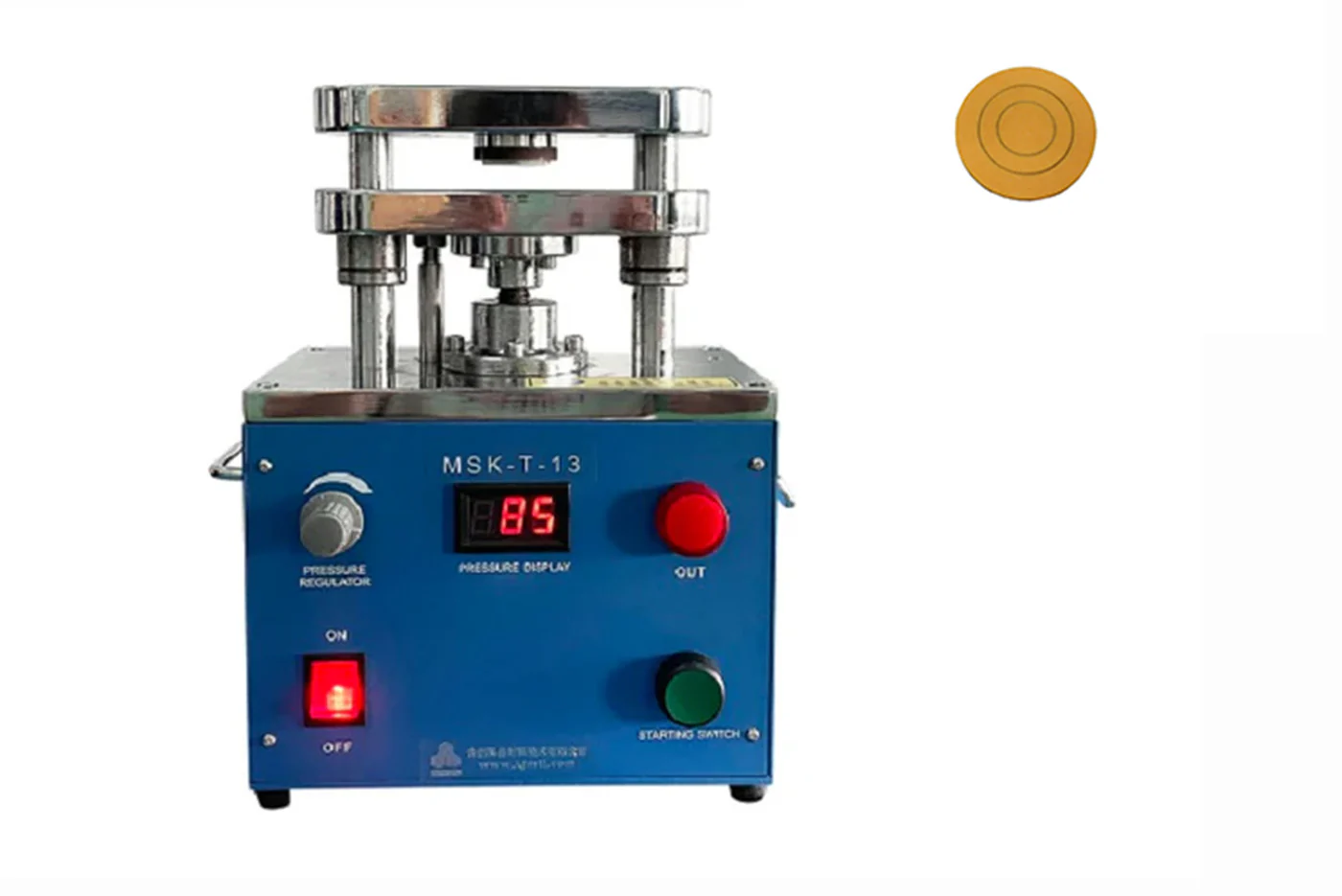 Ring & Disc Cutter with a Lithium Foil Cutting Die (OD26 x ID19 mm ) - MSK-T-13A - Image 5