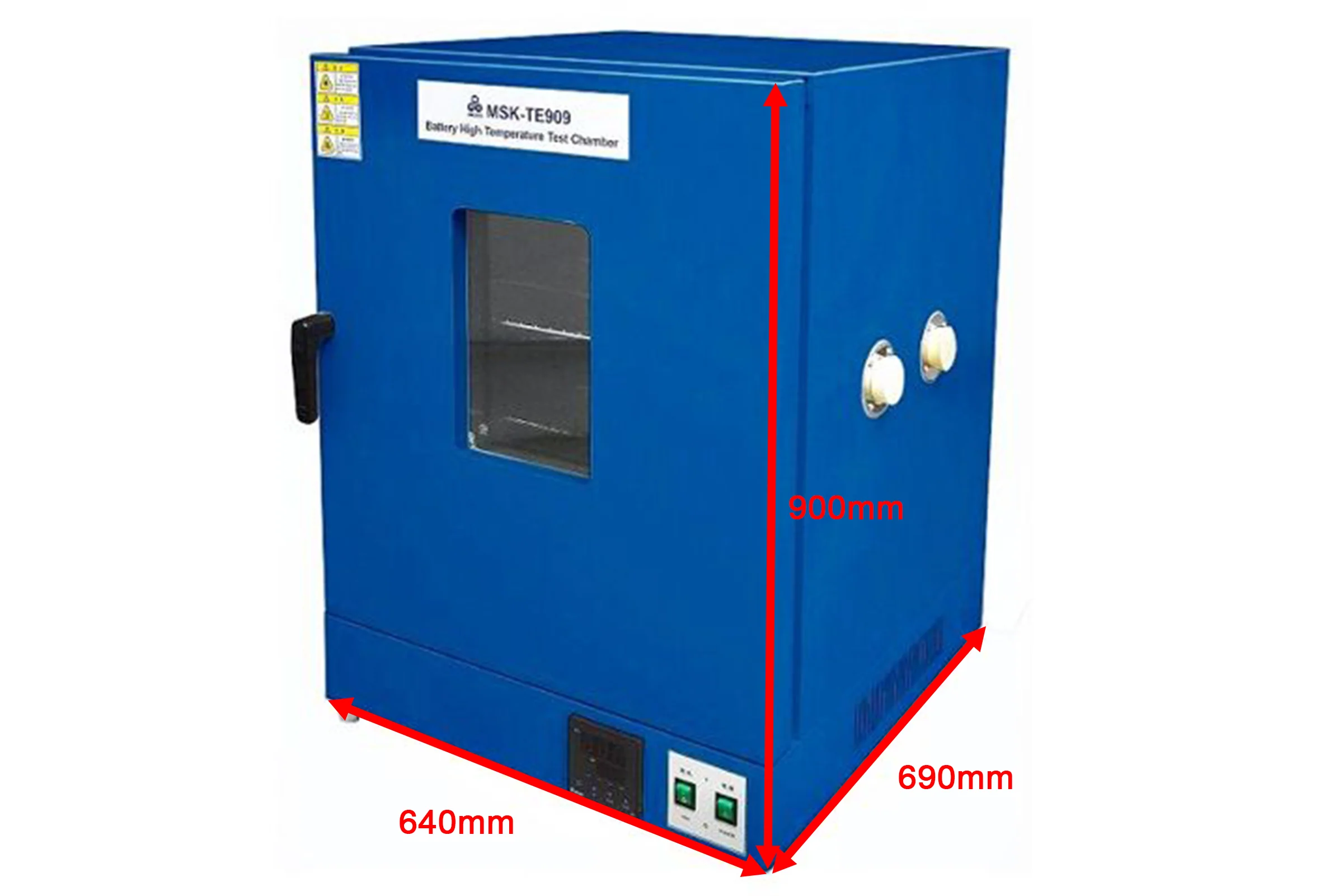 131 L / 200 ºC Max Thermal Abuse Test Chamber w/ Optional Automatic Extinguisher Fixture - MSK-TE909 - Image 4