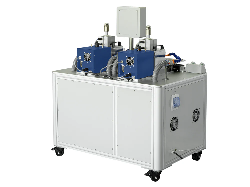 Dual-Station 3000W Ultrasonic Metal Welder( Max. 40 layers) with Fixture on Sliding Rail, 20KHz- MSK-UW-D3000W - Image 2
