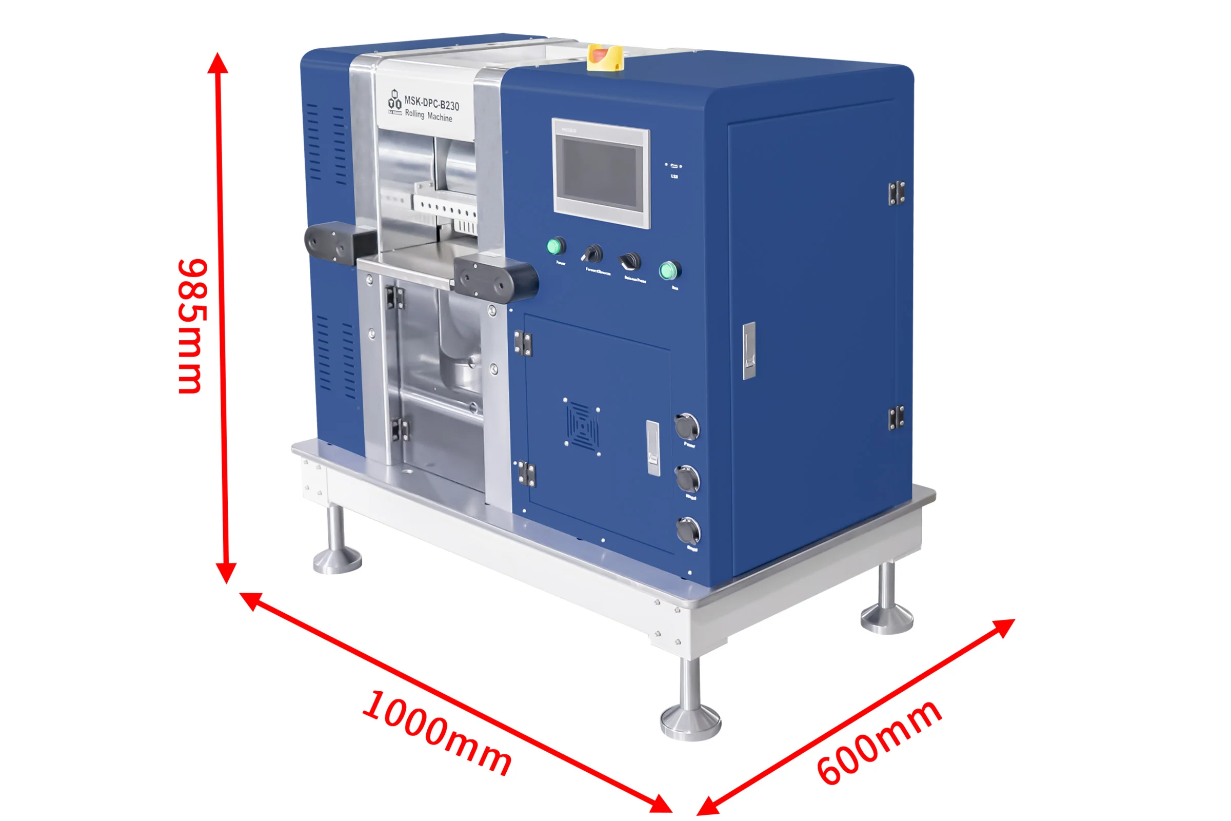 80T Max. Pressure Controlled Rolling Machine (9" Dia. x 8.6" W) for Battery Electrodes & R2R as Option - MSKDPCB230 - Image 5