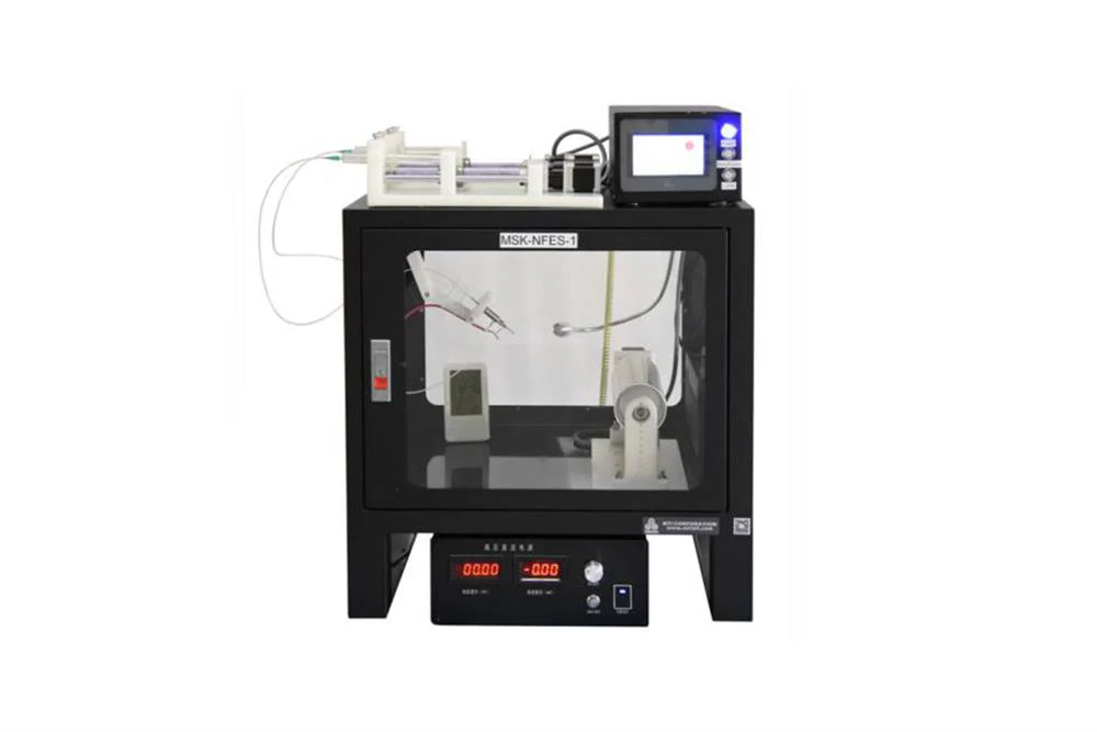 Compact Multi-functional Nano-fiber Electrospinning Device w/ 10 Ch. Pump & 2 Collector - MSK-NFES-1U - Image 3