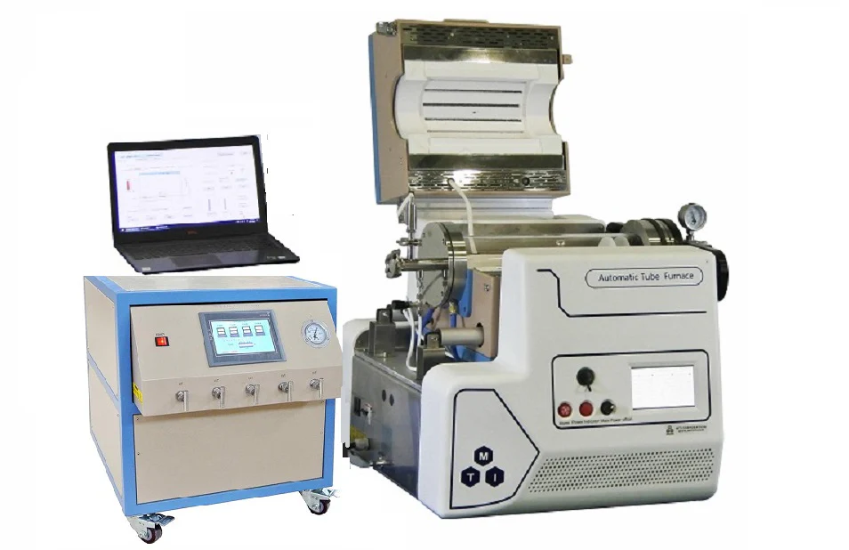 1200 °C Max 5" Automated Tube Furnace for AI Material Research - OTF1200XS5-ASD - Image 5