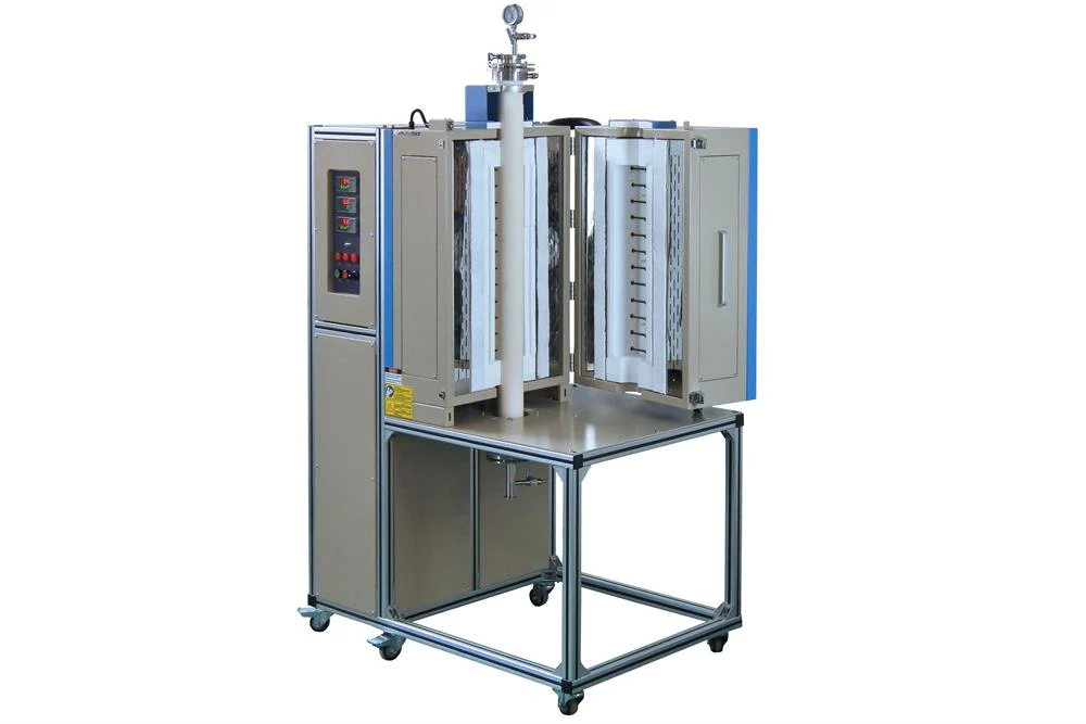1700 Three Zone Heating Split-able Vertical Tube Furnace OTF-1700X--VT - Image 4
