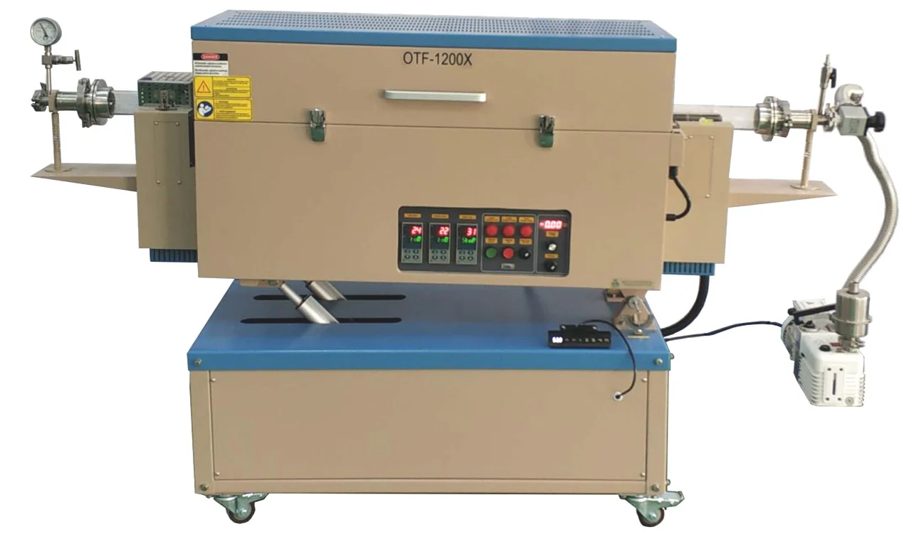 1200C Max.5" Three Zone Rotary Tube Furnace - OTF1200XIIIR5L