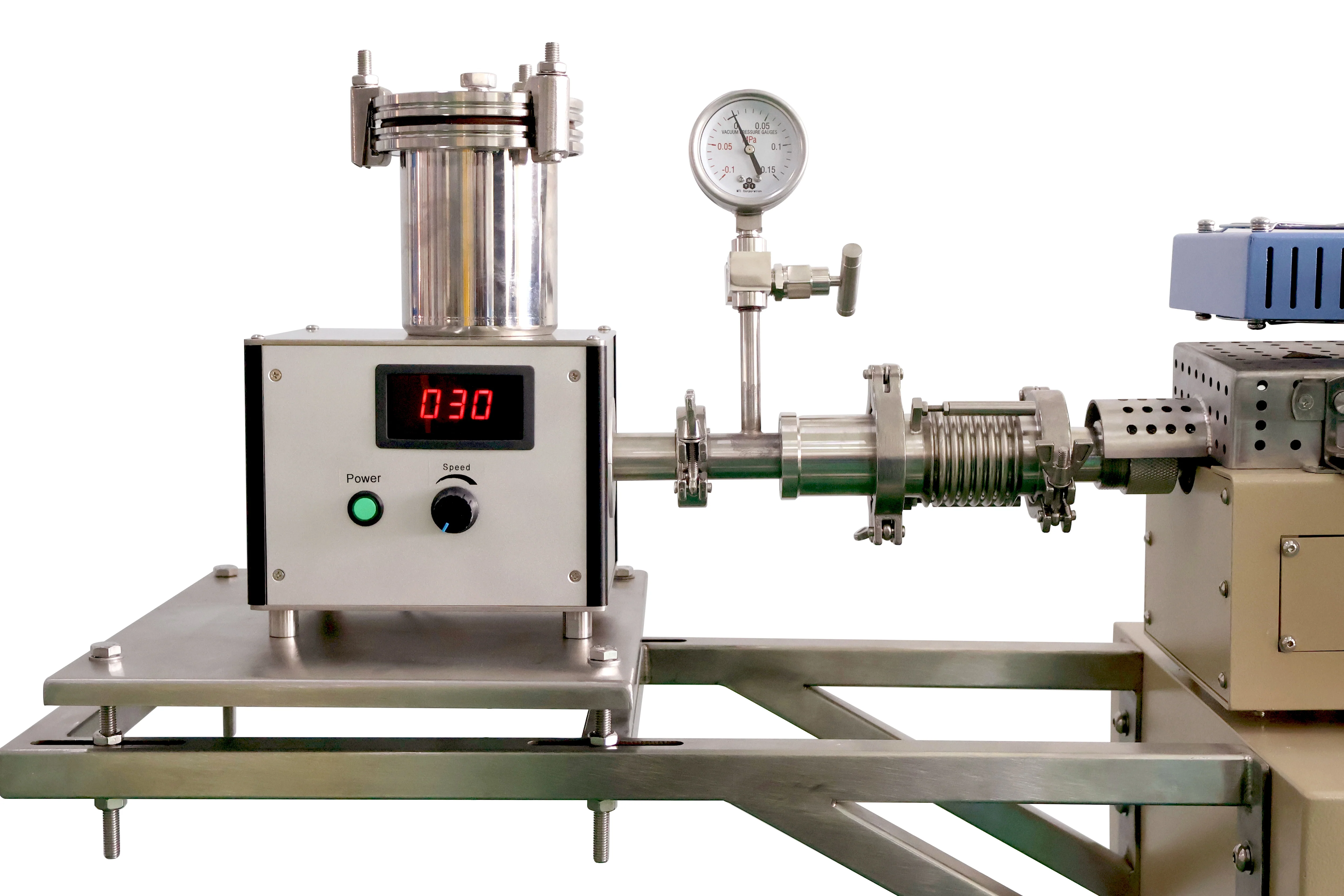 1100°C Dual-Zone Rotary Tube Furnace with Automatic Feeding & Collecting, 110V - OTF1200XIISR-AF - Image 6