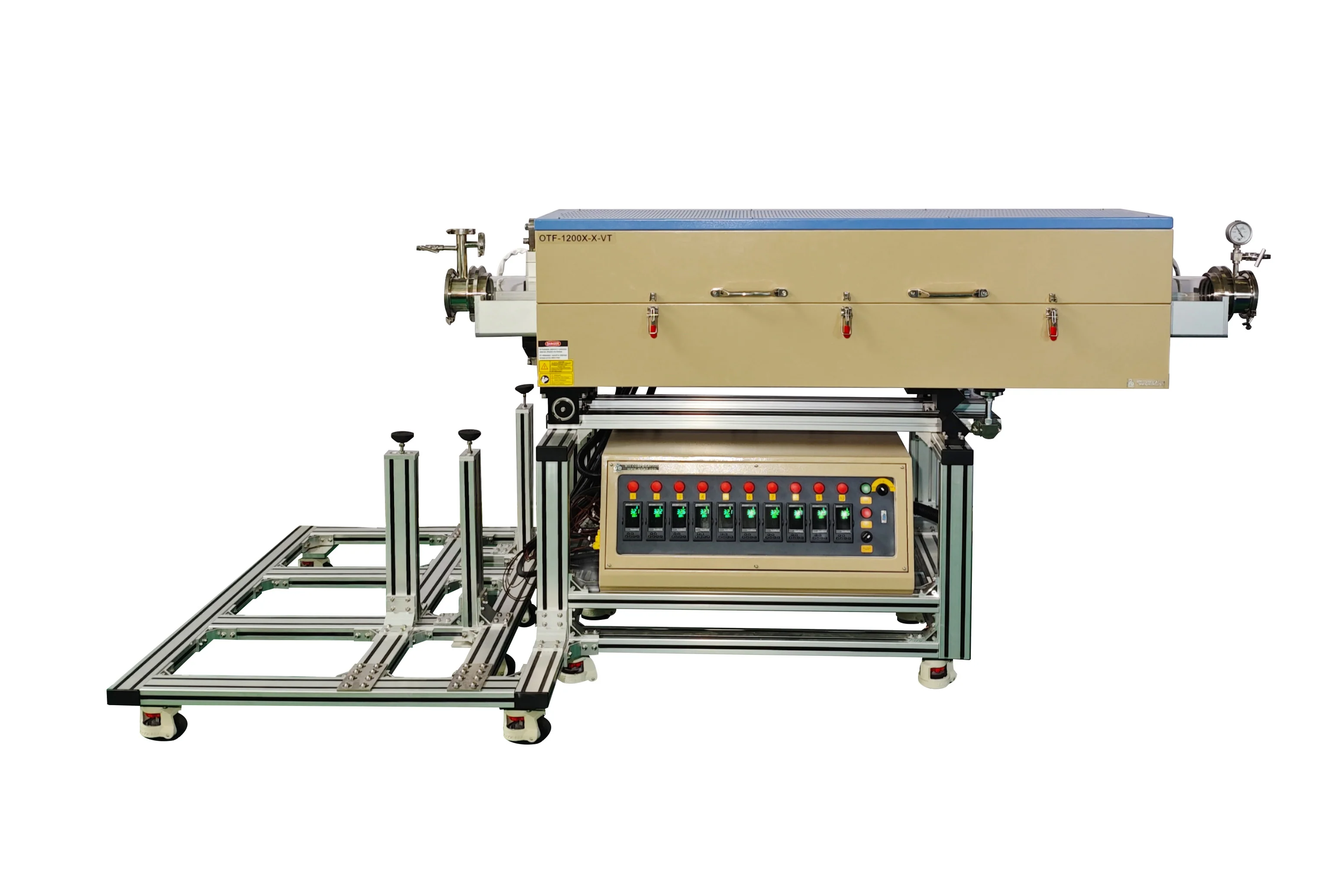 1200°C, 10-zone  Ø25-100 mm Tube Furnace w/ Horizontal & Vertical Positions - OTF-1200X-X-VT - Image 3